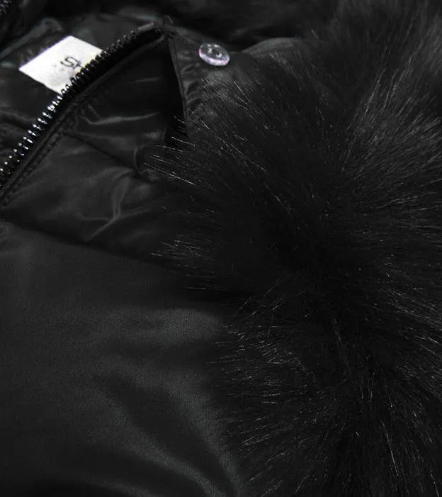 Black ladies winter coat