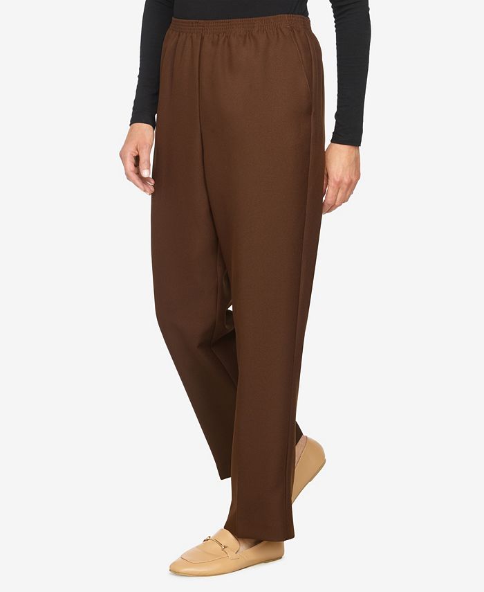 Plus Size Classic Pull-On Straight-Leg Regular Length Pants