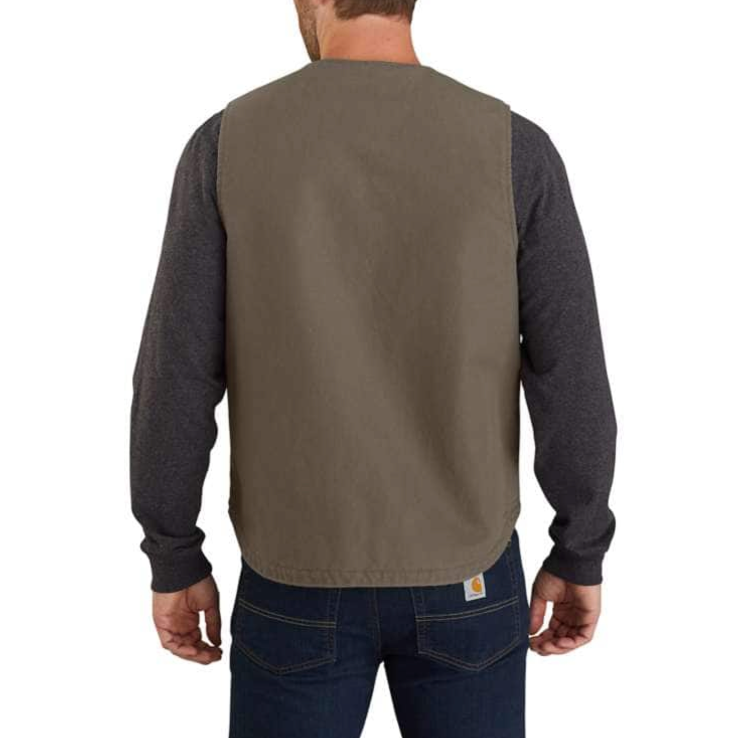 Carhartt Men's Washed Duck Sherpa Lined Vest