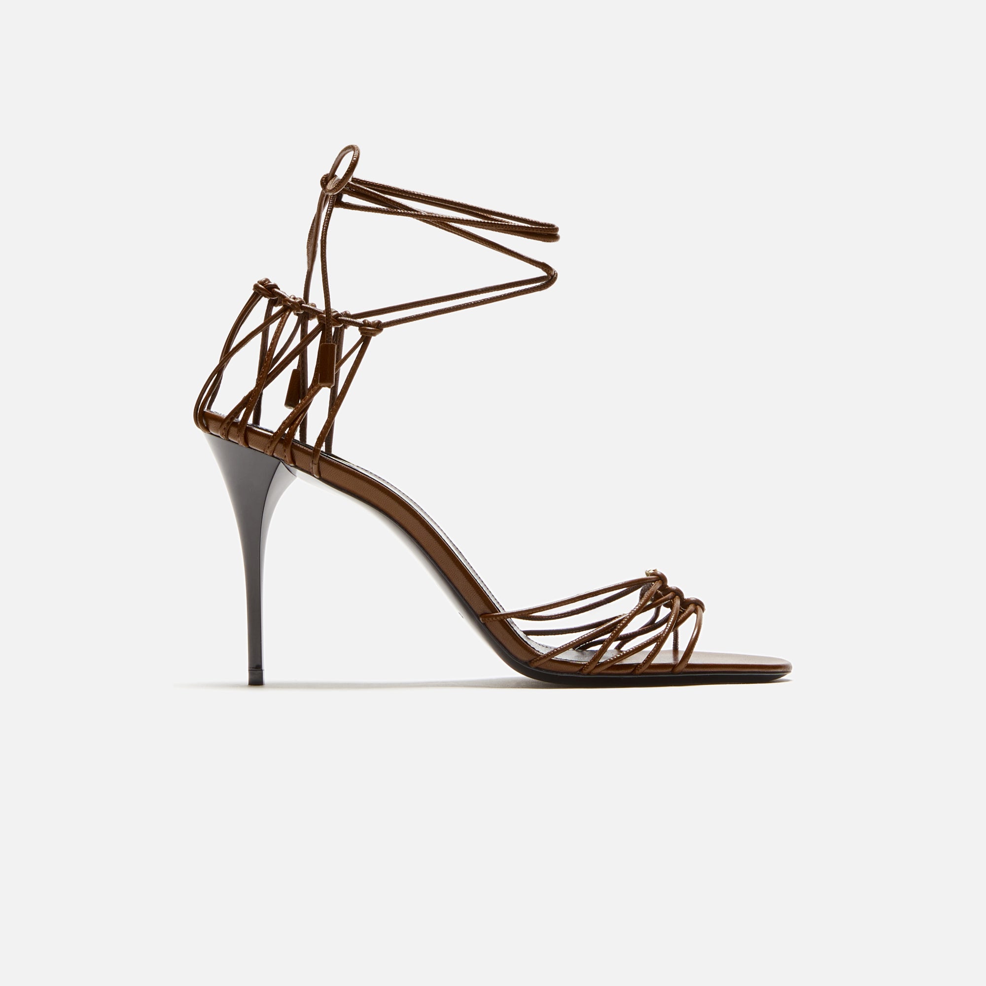 Saint Laurent Babylone 90 Sandal - Cigar