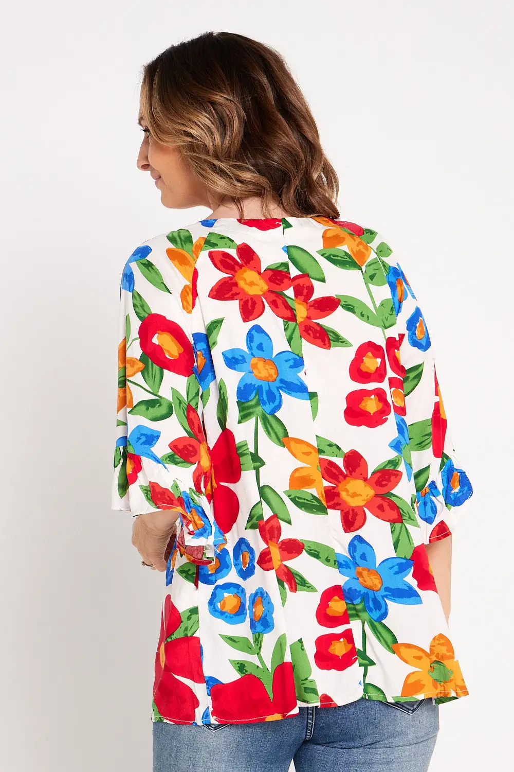 Samar Top - White Floral
