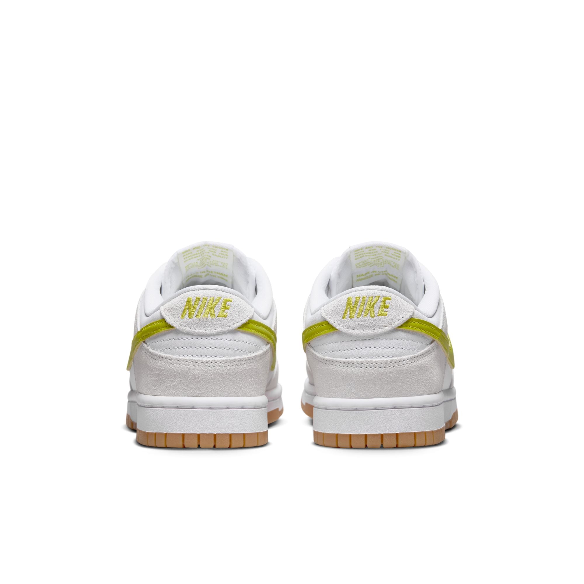 Women's Nike Dunk Low White Bright Gum Yellow HJ7335-133