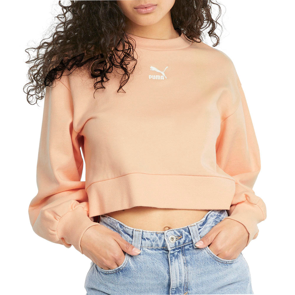 Classics Puff Sleeve Crew Neck Sweatshirt