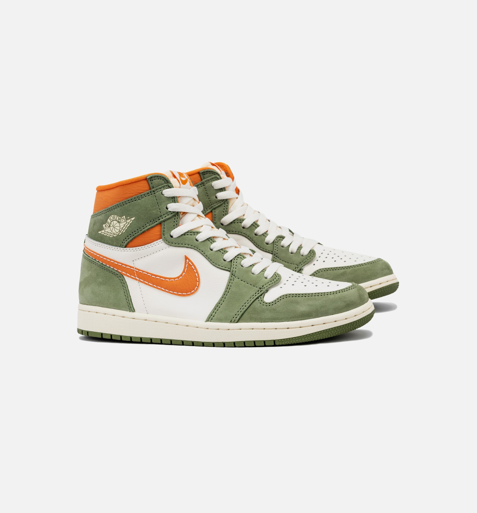 Air Jordan 1 High OG Craft Celadon Mens Lifestyle Shoe - Celadon/Bright Mandarin/Coconut Milk