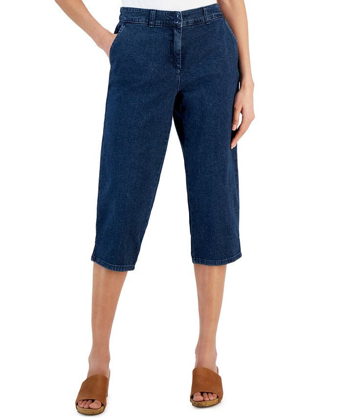 Women's Denim Comfort Capri Pants， Created for Macy's