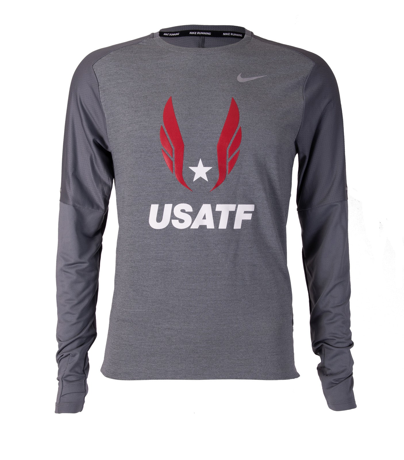 Nike USATF Men's Element Long Sleeve Crew Tee