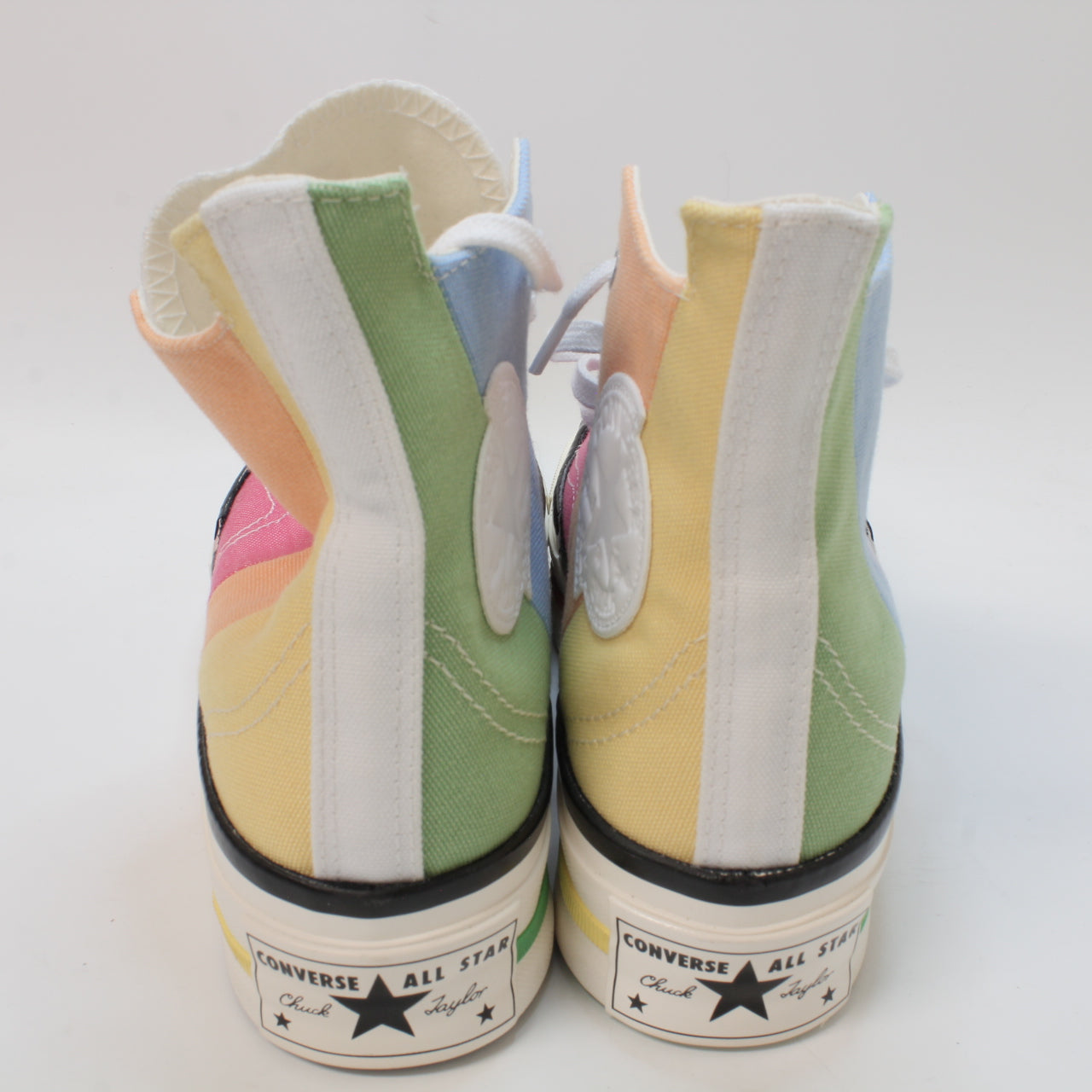 Odd Sizes - Womens Converse Chuck 70 Plus Pink Fuel Orange Butter Yellow - UK Sizes Right 5.5/Left 6.5