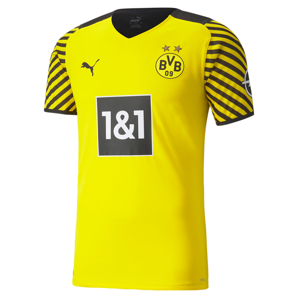 Bvb Home Authentic V-Neck Short Sleeve Soccer Jersey