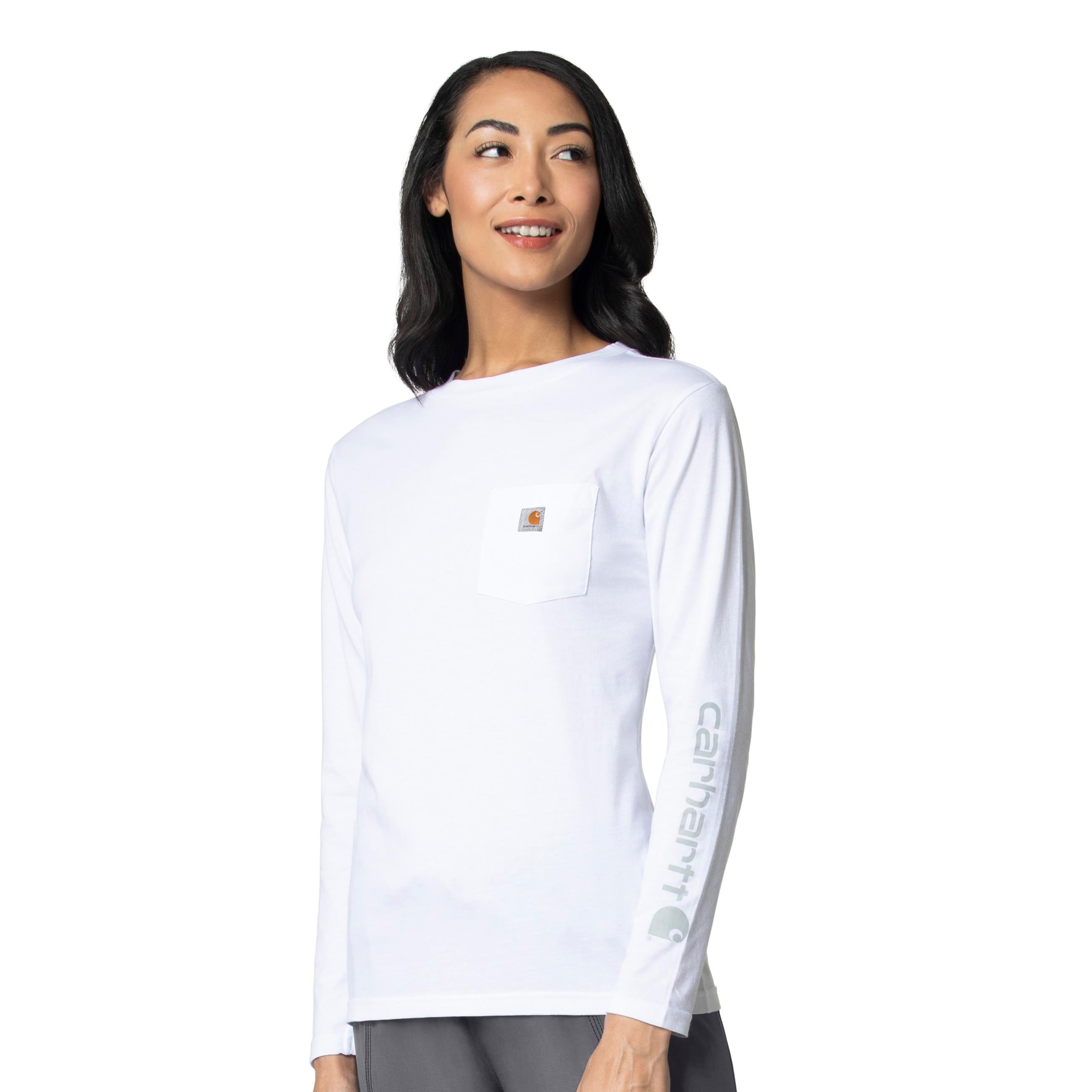 Carhartt Women's Modern Fit Long Sleeve Chest Pocket Tee