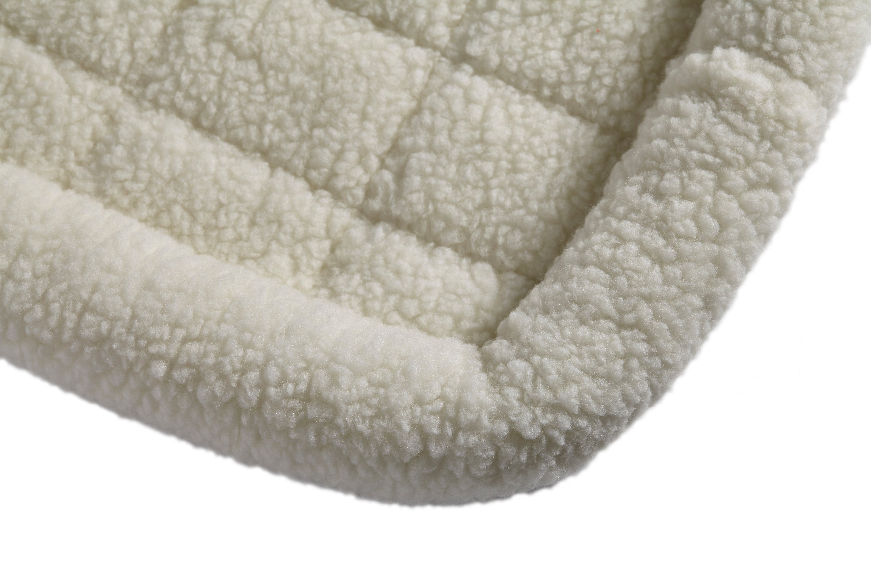 MidWest Deluxe QuietTime Bolster Pet Bed and Crate Mat， Fleece， 42