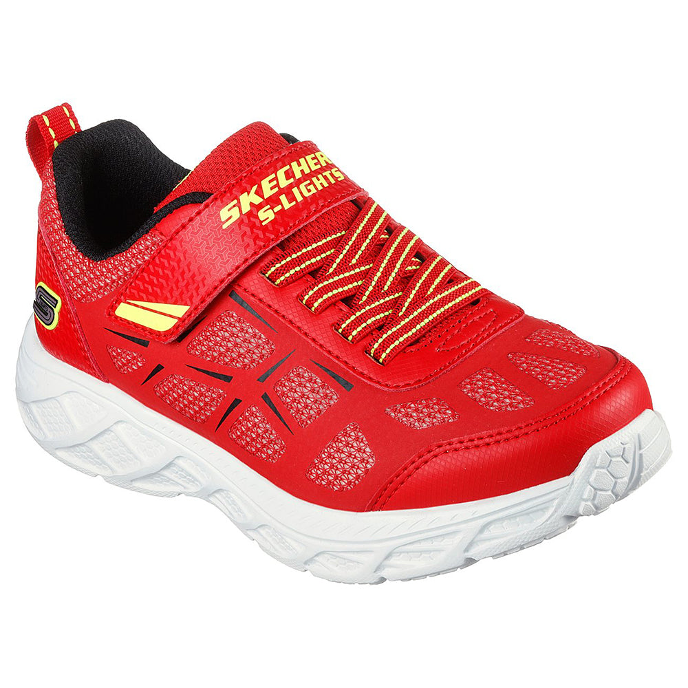 Skechers Boys S-Lights Dynamic-Flash Shoes - 401529L-RDBK