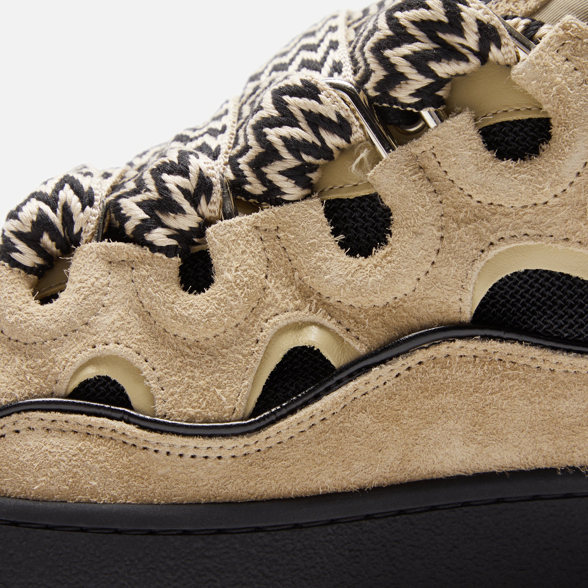 Lanvin Curb Sneaker - Light Brown / Black