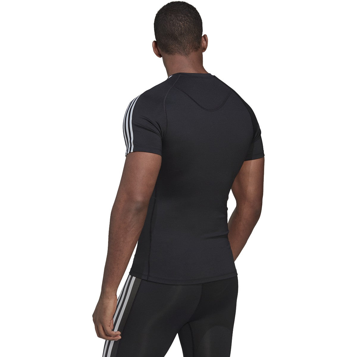 adidas Men's Techfit 3-Stripes Training Tee