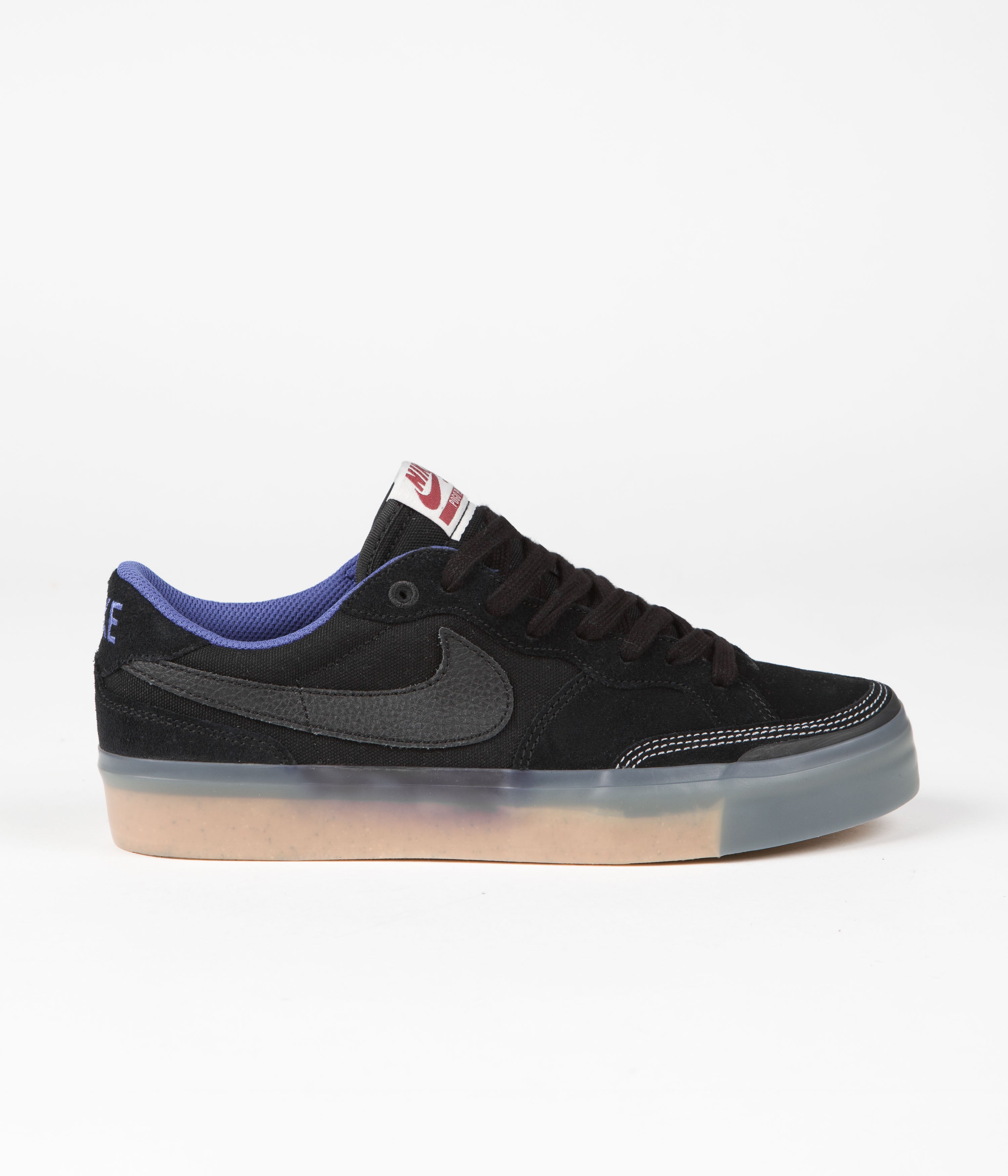 Nike SB Pogo Premium Shoes - Black / Black - Hyper Royal - Gum Light Brown