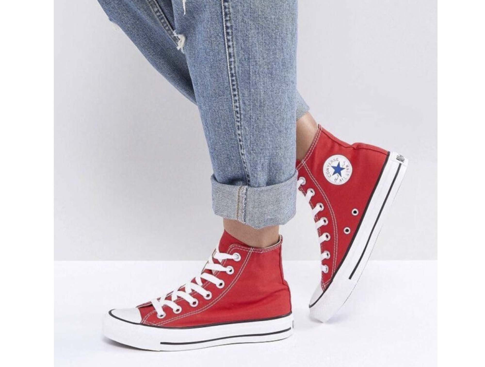 Converse Chuck Taylor Hi Womens Rojo