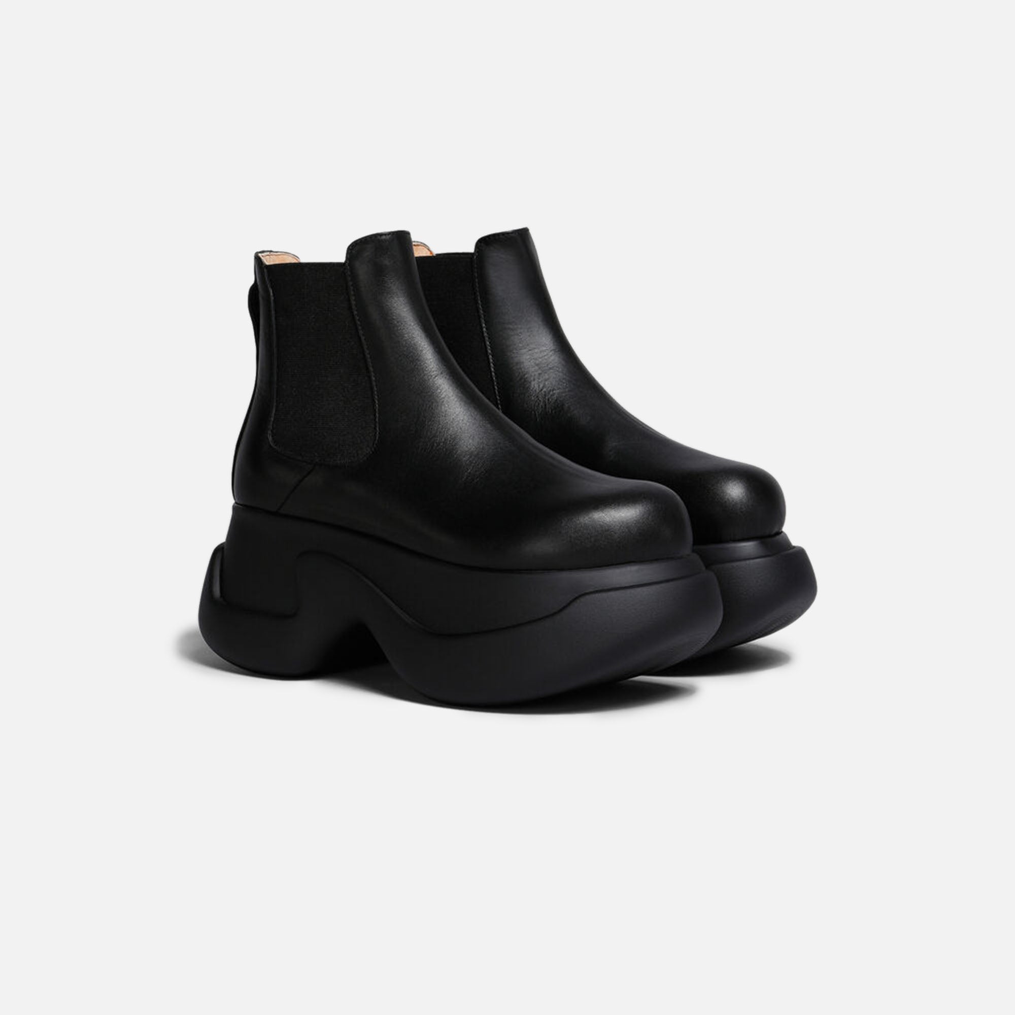 Marni Chelsea Boot Chunky - Black Smooth Calf