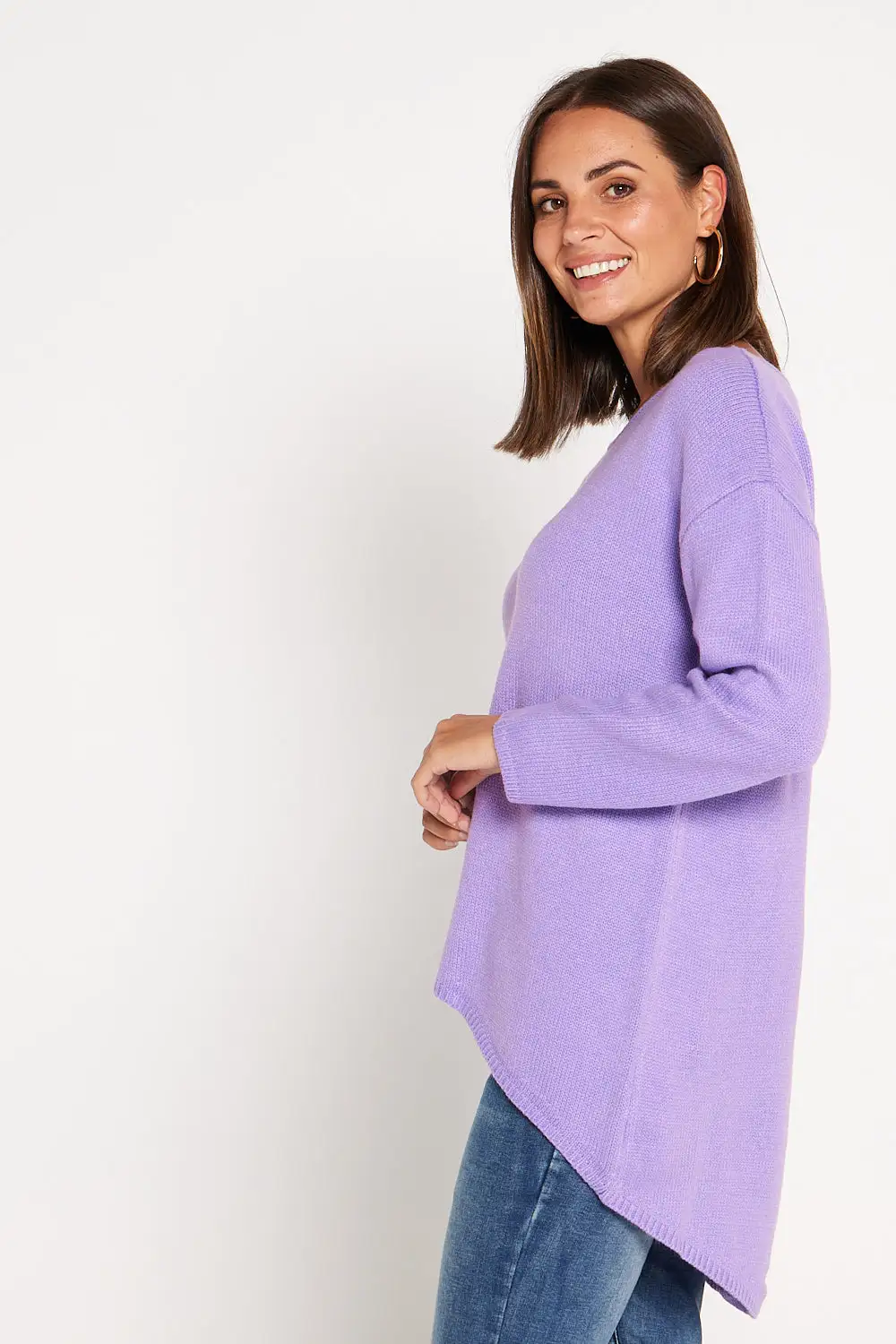 Gracie Knit Jumper - Lavender