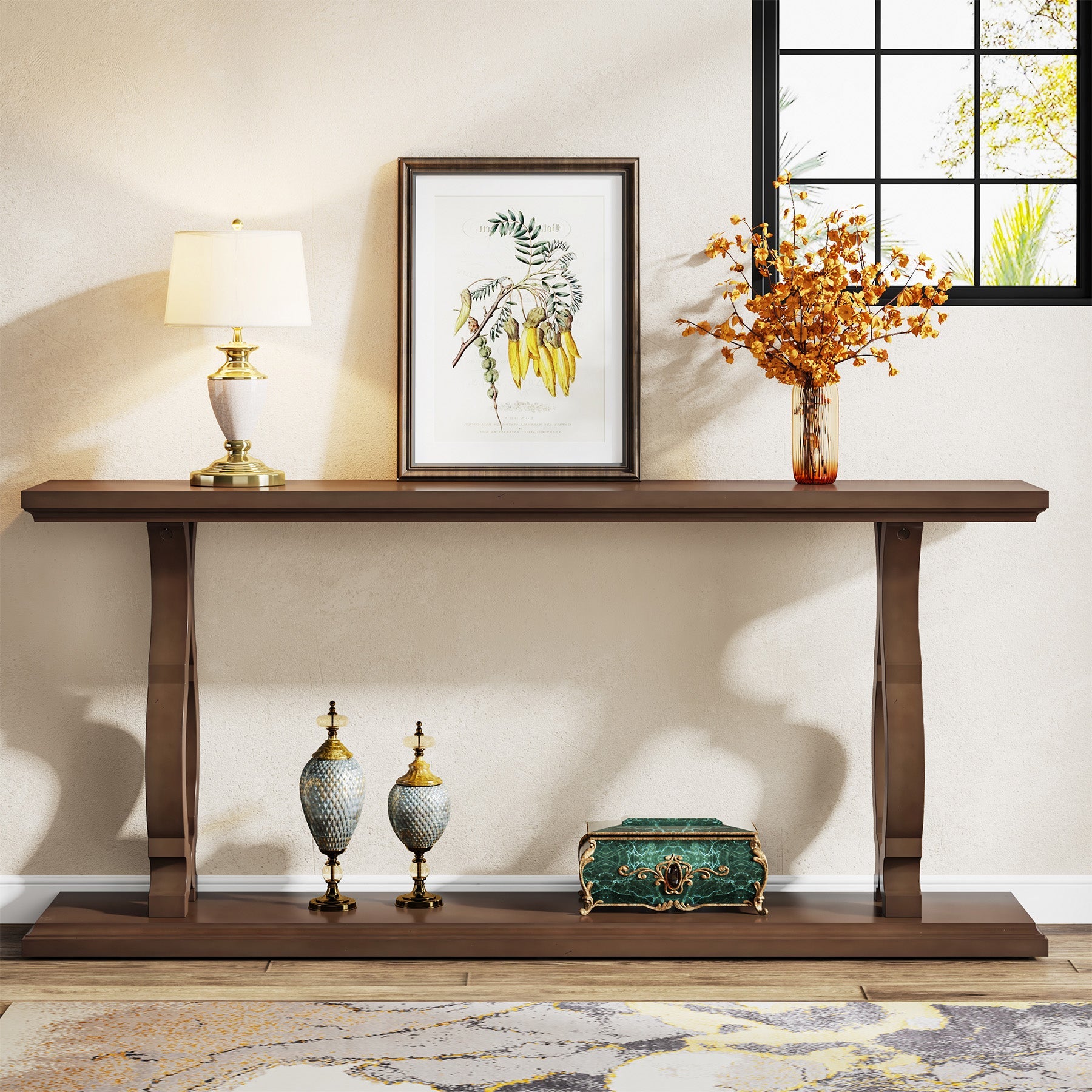 Wood Console Table, 63