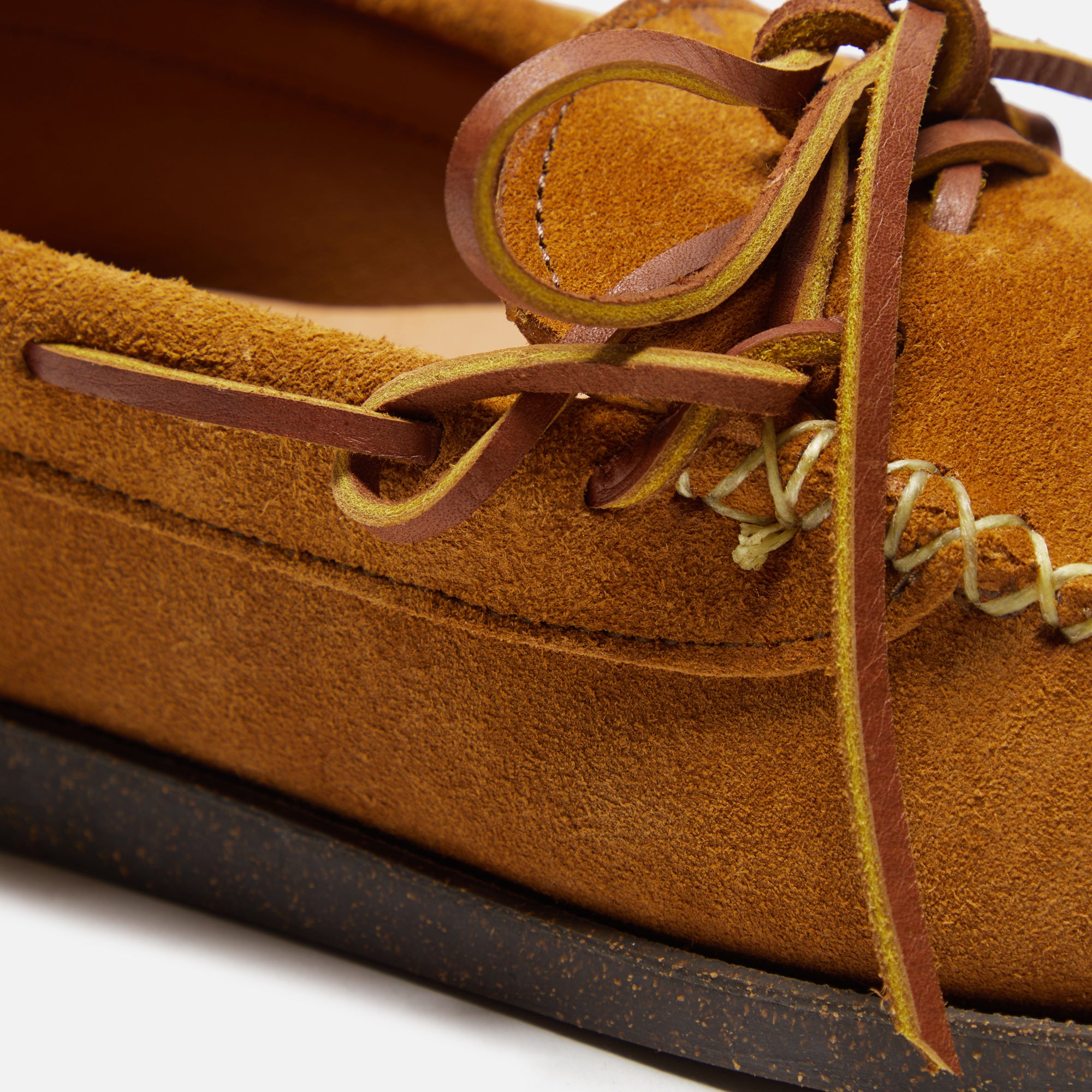 Yuketen Canoe Moc with Camp Sole - Brown