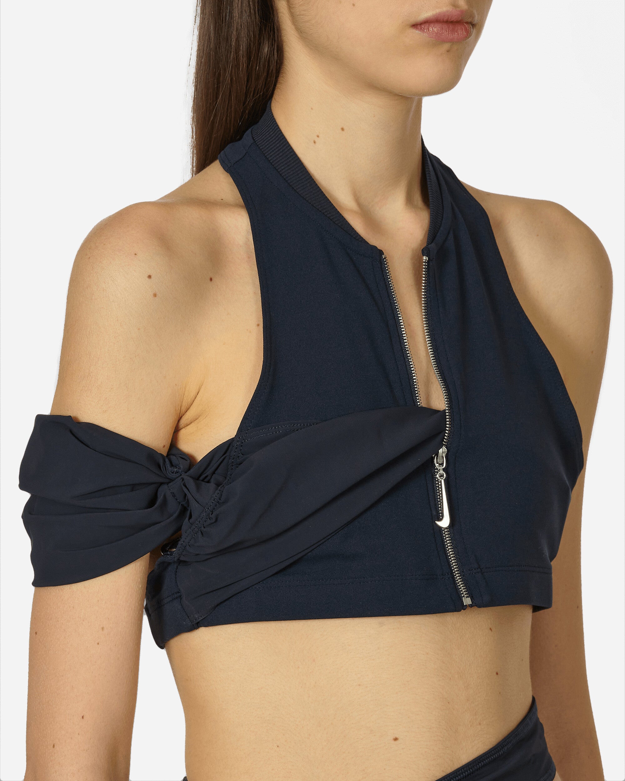 JACQUEMUS Halter Top Dark Obsidian