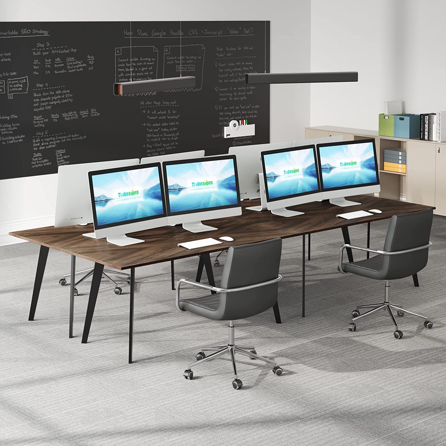 6FT Conference Table, 70.3 x 31 inch Meeting Table Computer Desk