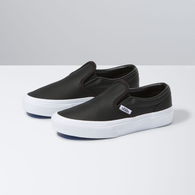 Kids Perf Leather Slip-On