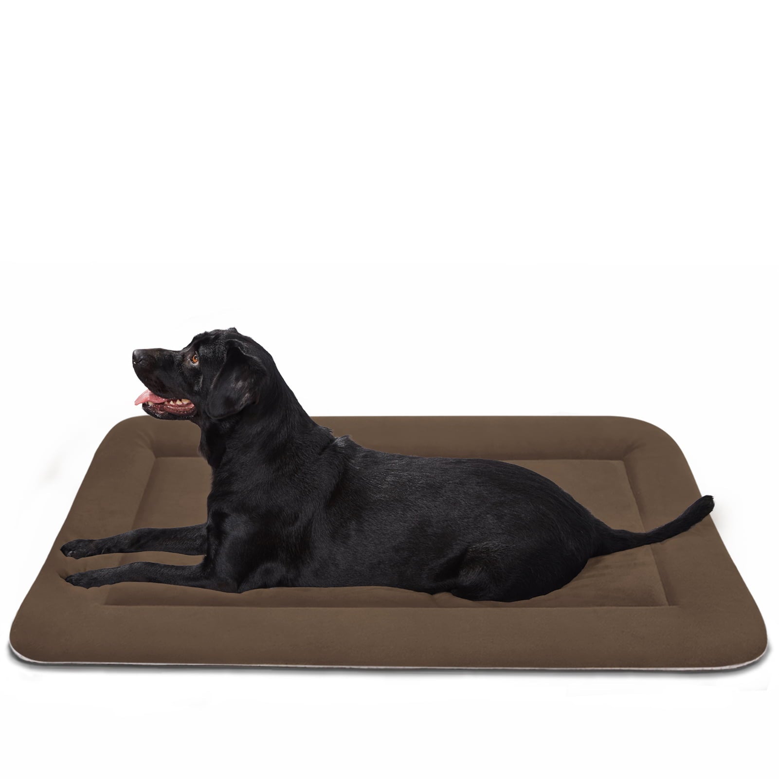 Hero Dog Large Dog Bed Crate Mat 42 in Washable Pet Beds Soft Dog Mattress Anti-Slip Kennel Mats (Dark Brown)