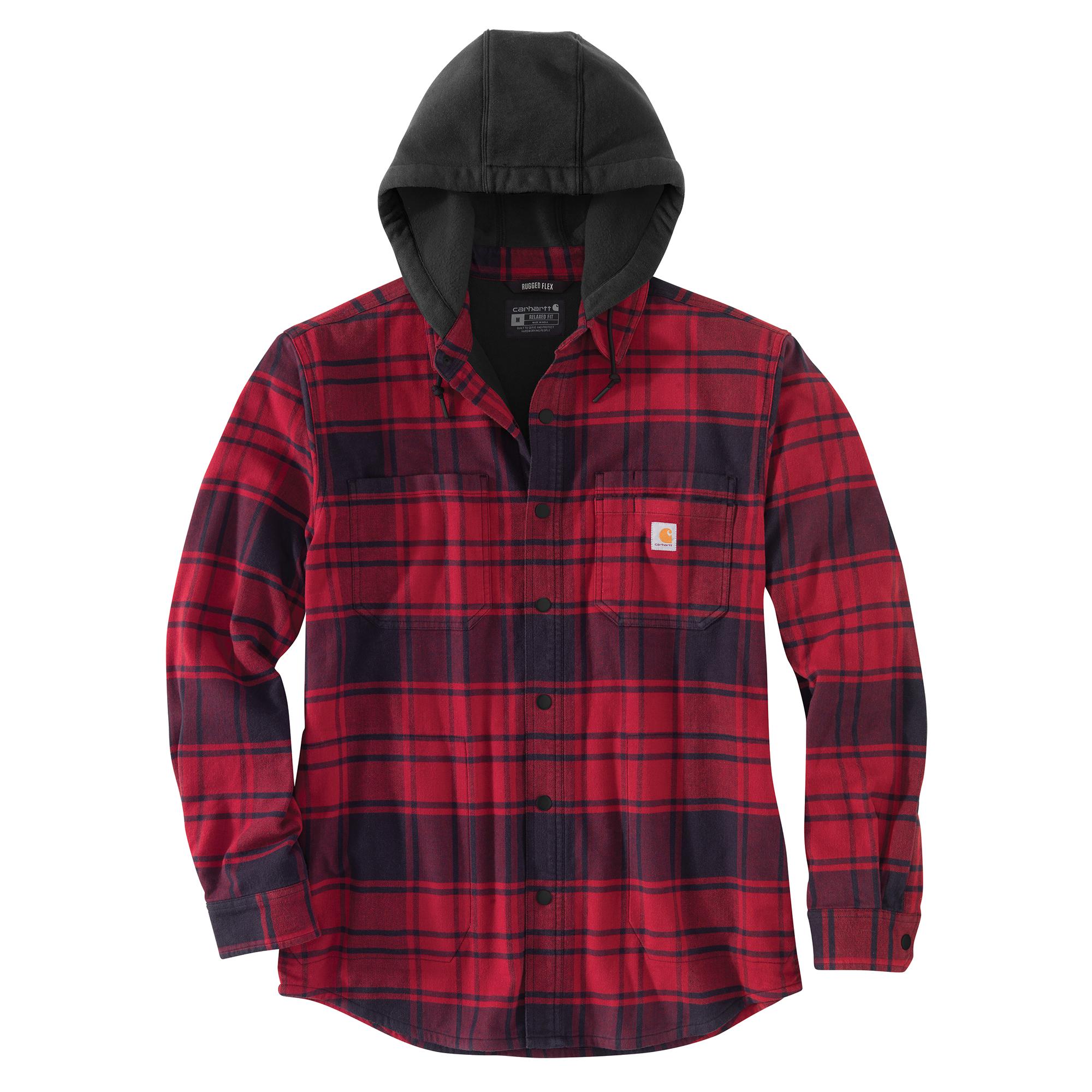 Carhartt Men's Rugged Flex® Flannel Hooded Shirt Jac