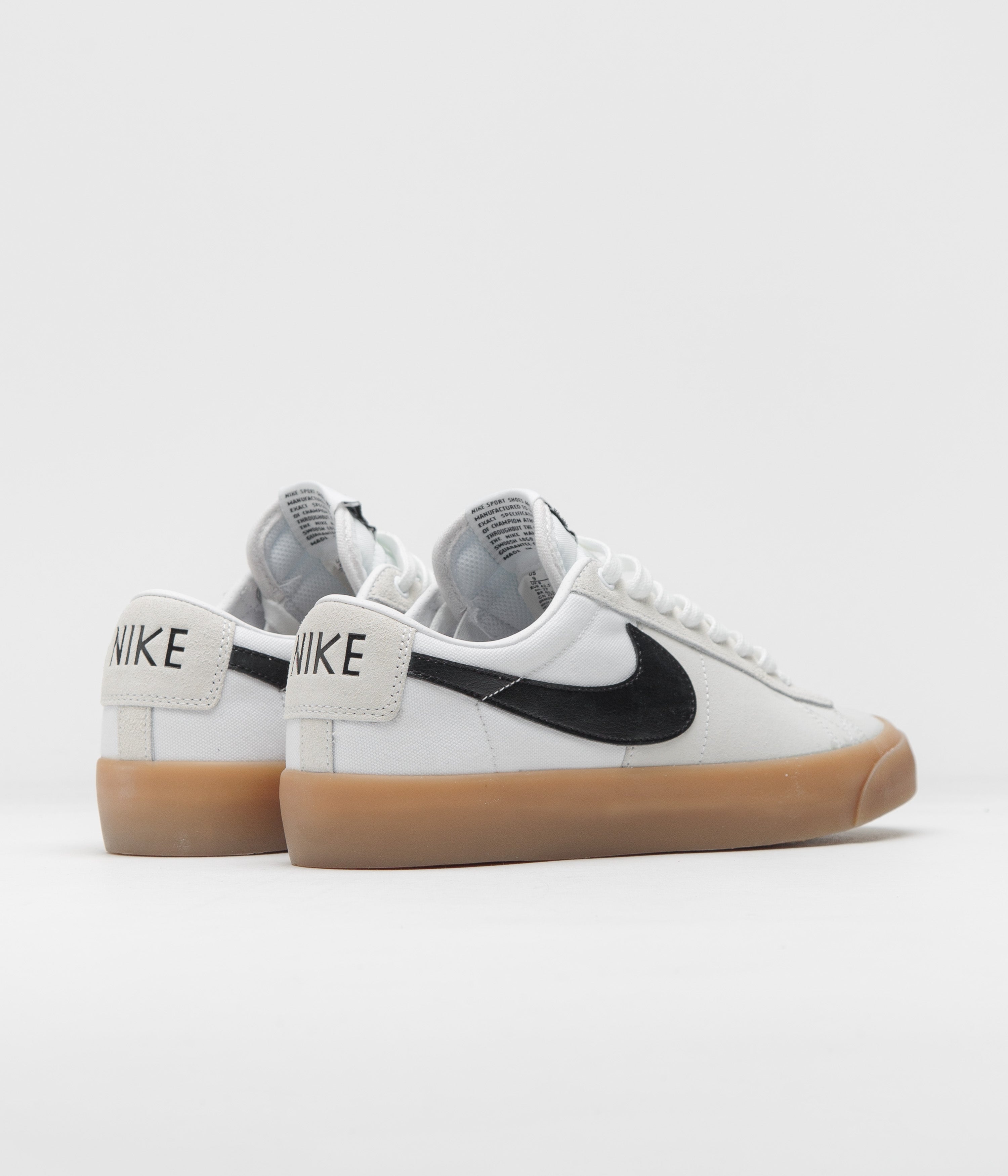 Nike SB Blazer Low Pro GT Shoes - White / Black - White - White