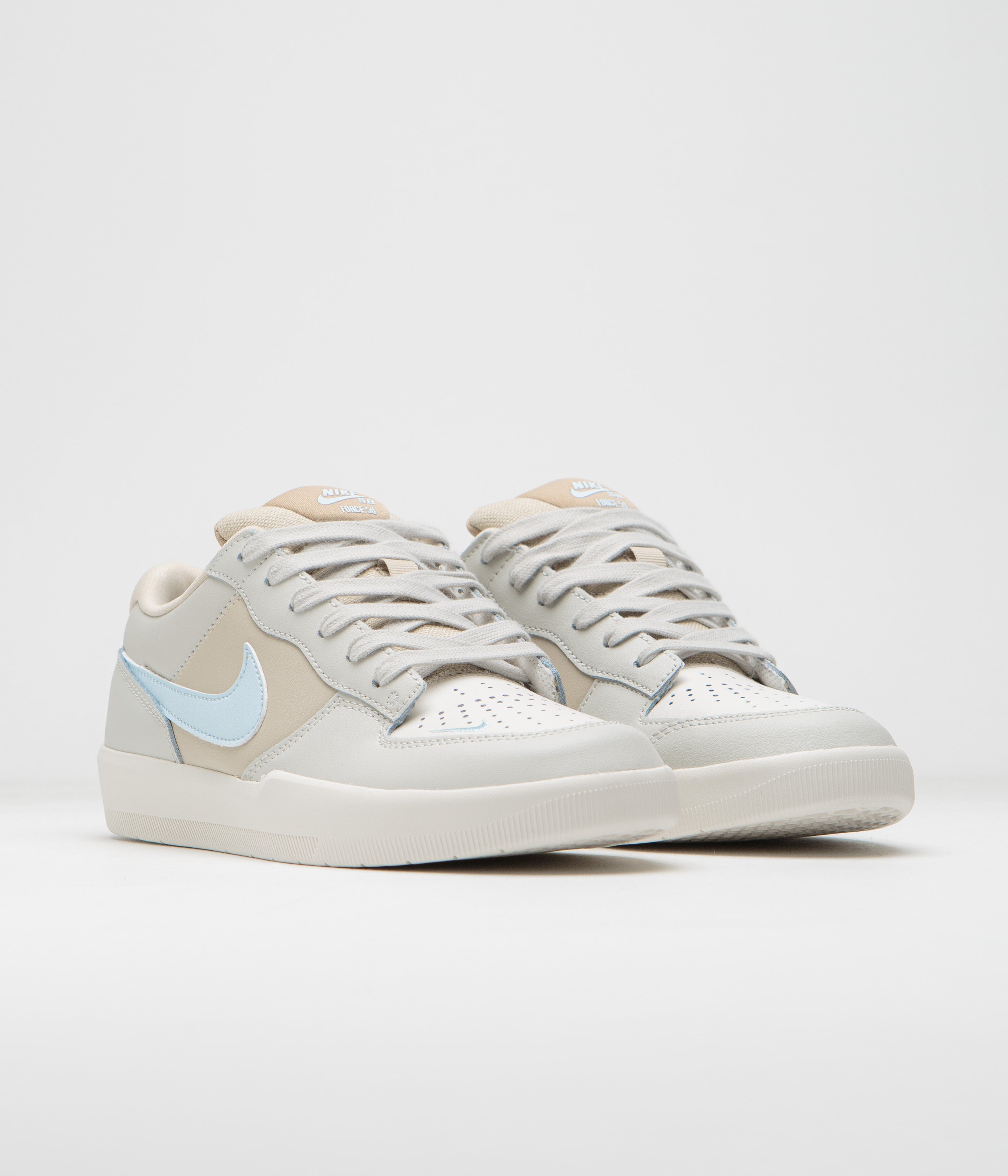 Nike SB Force 58 Premium Shoes - Light Bone / Glacier Blue - Sanddrift - Hemp