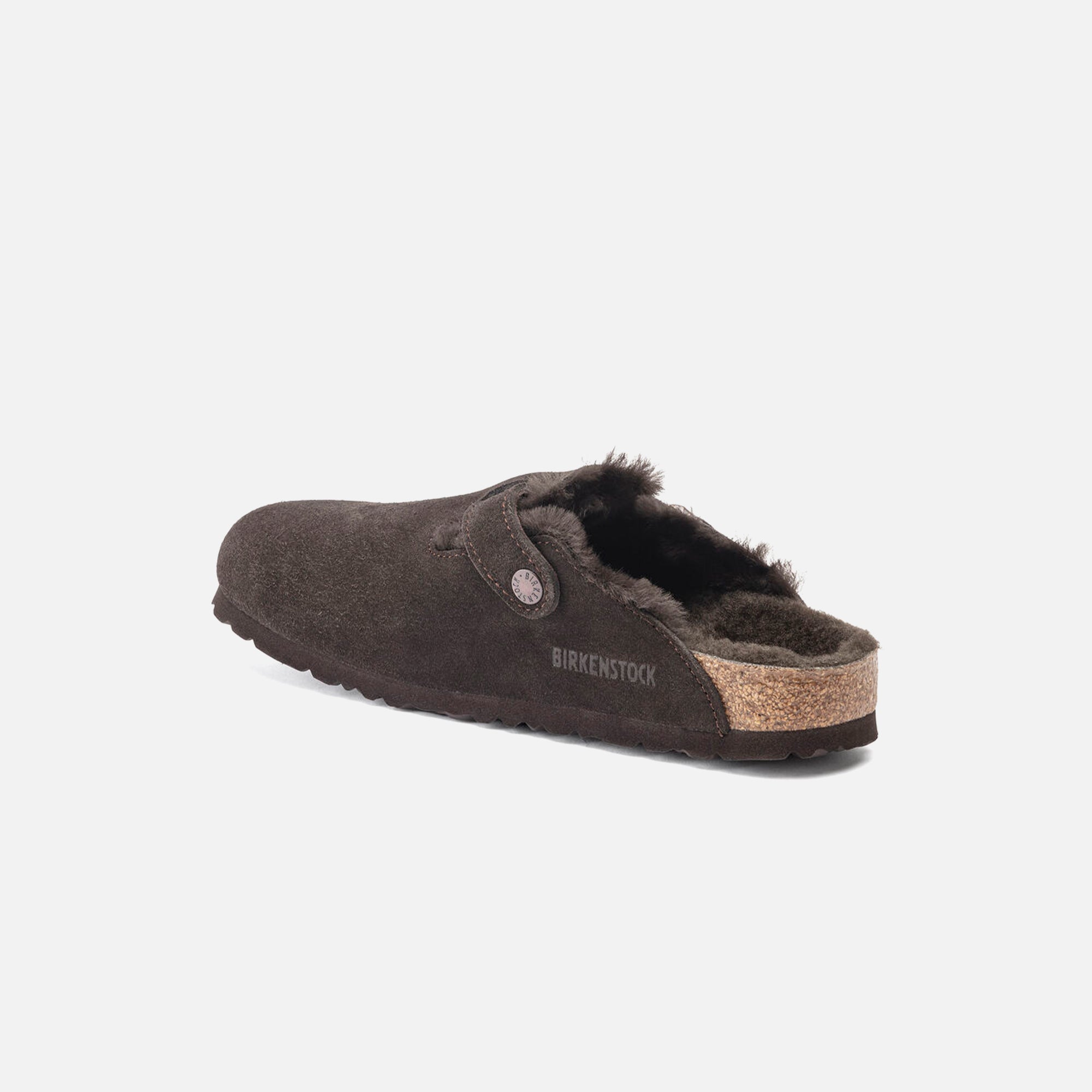 Birkenstock WMNS Boston Shearling Suede - Mocha / Mocha