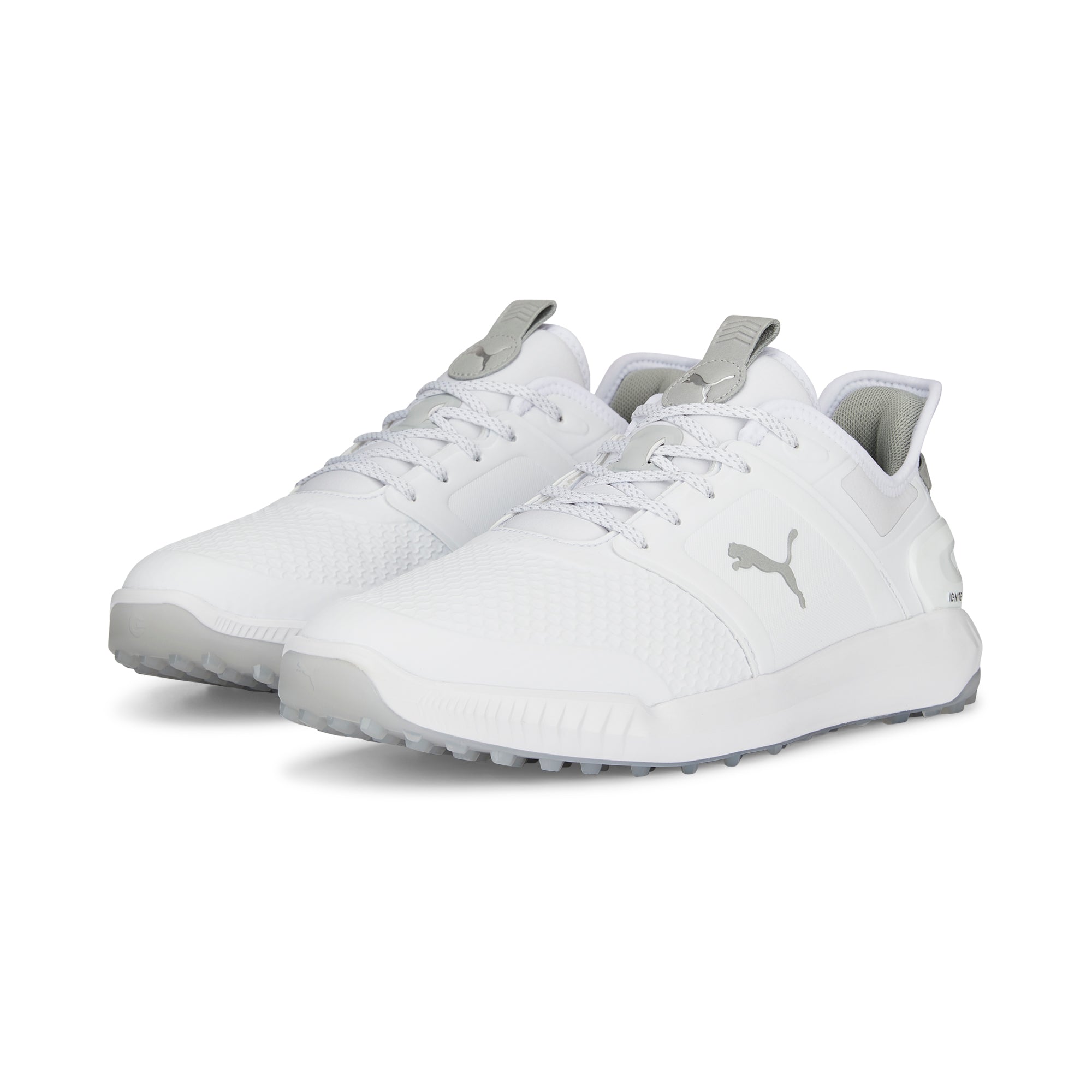 IGNITE ELEVATE Spikeless Golf Shoes | Puma White / Puma Silver