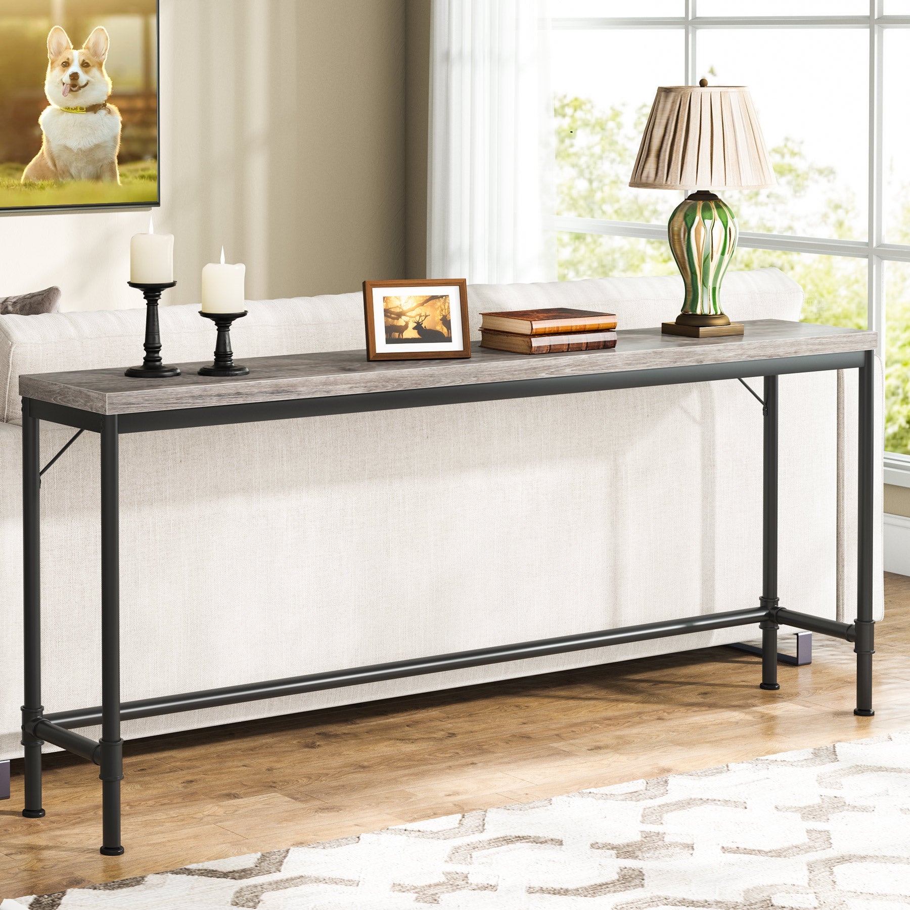 Narrow Console Table, 70.9