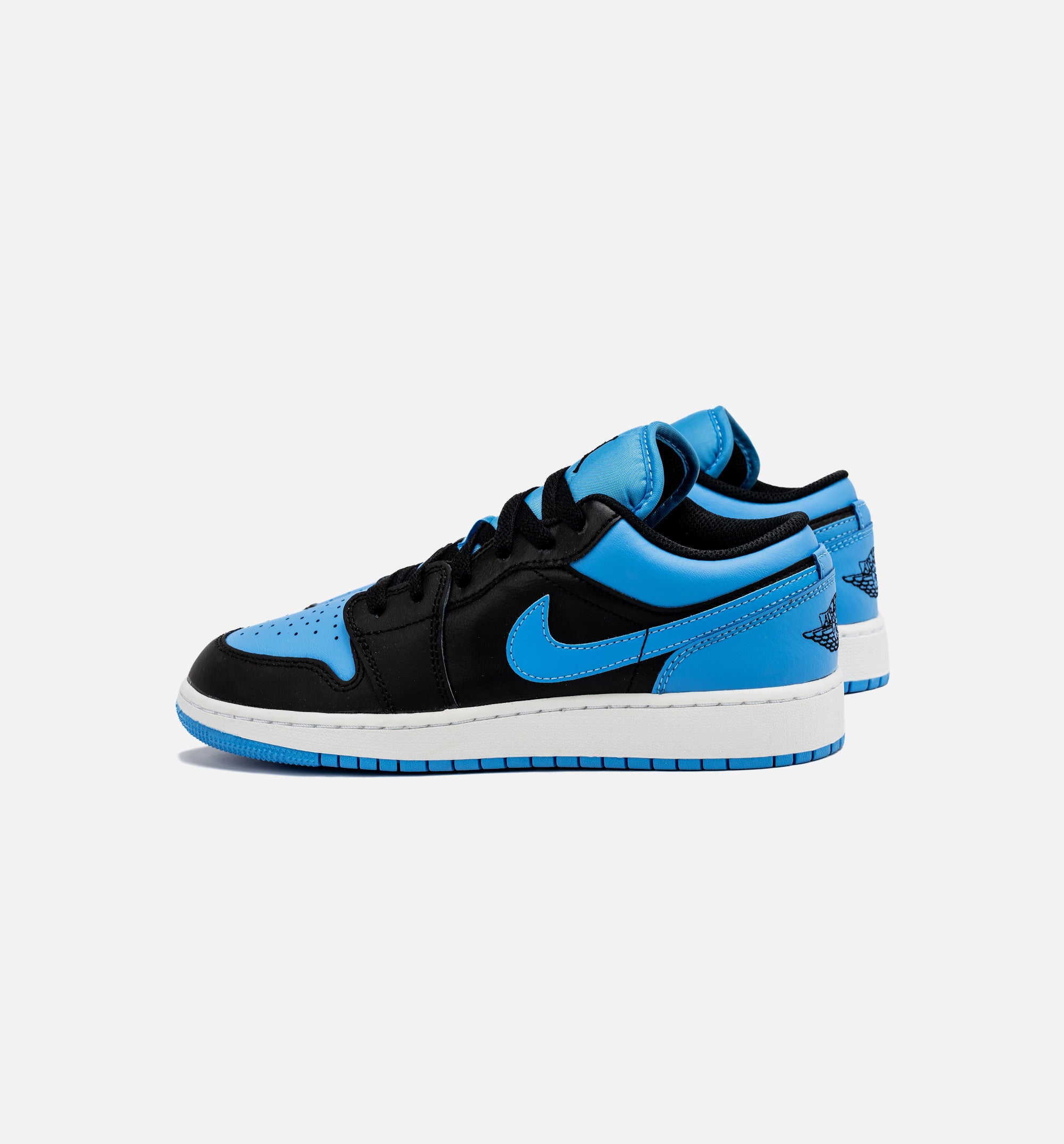 Air Jordan 1 Retro Low University Blue Grade School Lifestyle Shoe - Black/University Blue