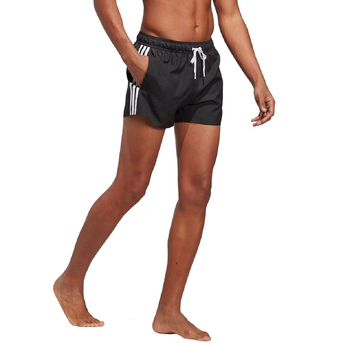 adidas Men's 3-Stripes CLX Very-Short-Length Swim Shorts