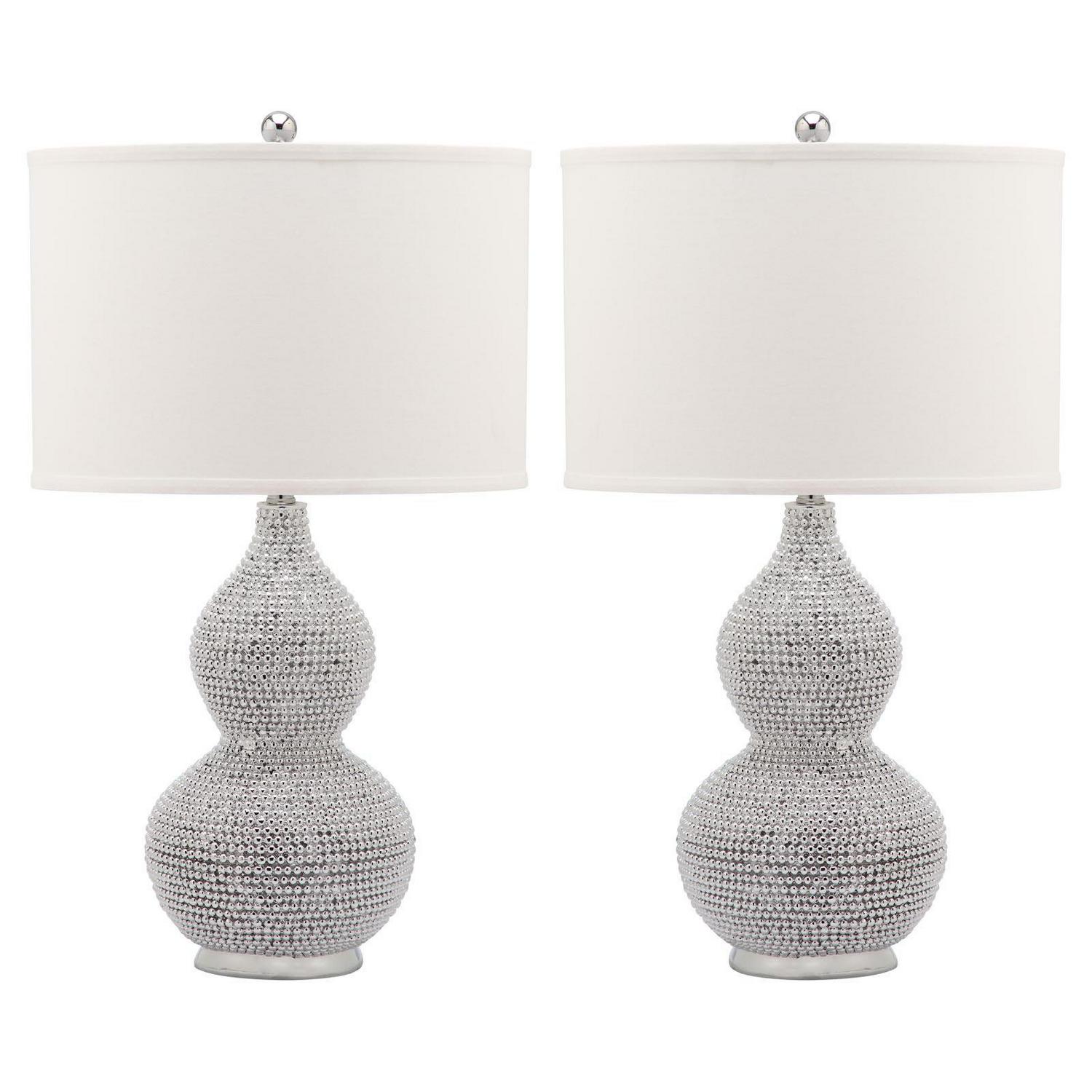 Safavieh Nicole Bead Base Lamp with CFL Bulb， Set of 2