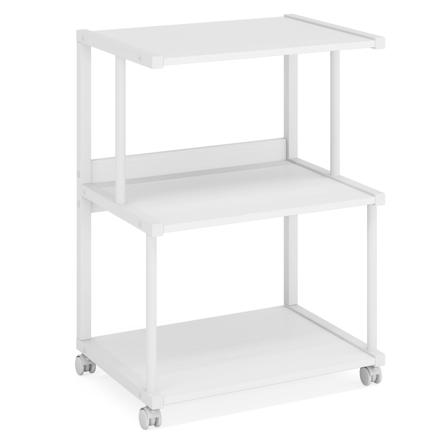 Rolling Printer Stand Printer Table with 3 Storage Shelves