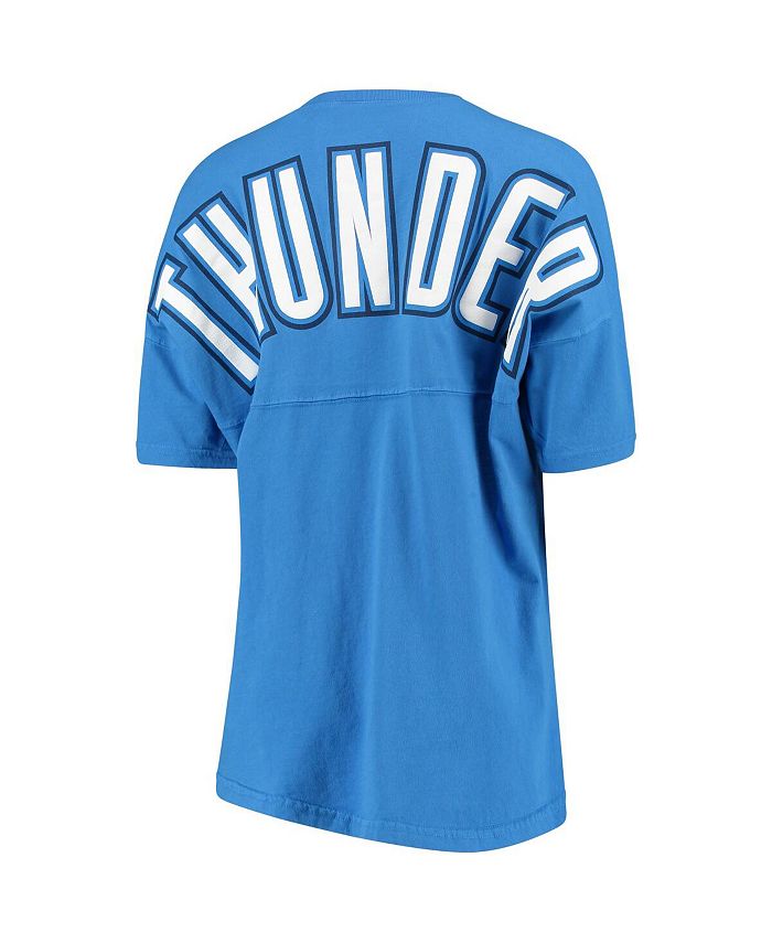 Women's Branded Blue Oklahoma City Thunder Baseline Spirit Jersey V-Neck T-shirt