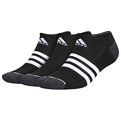 adidas Men's Cushioned 3-Stripe 3.0 3-Pack No Show Socks