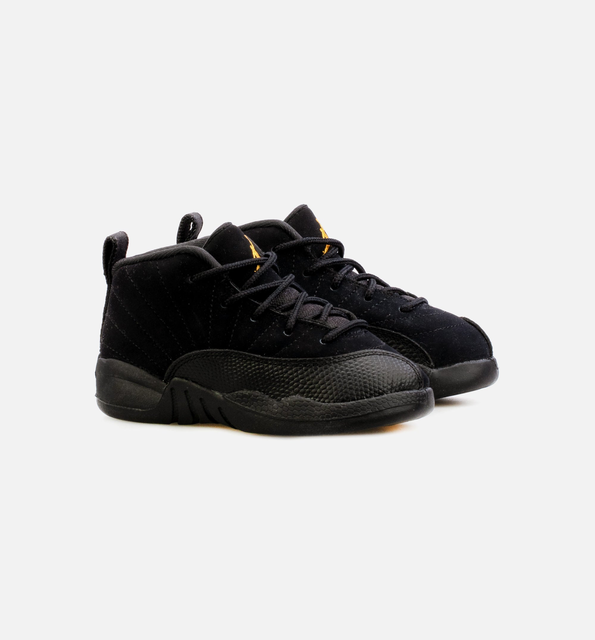 Air Jordan 12 Retro Black Taxi Infant Toddler Lifestyle Shoe - Black Free Shipping