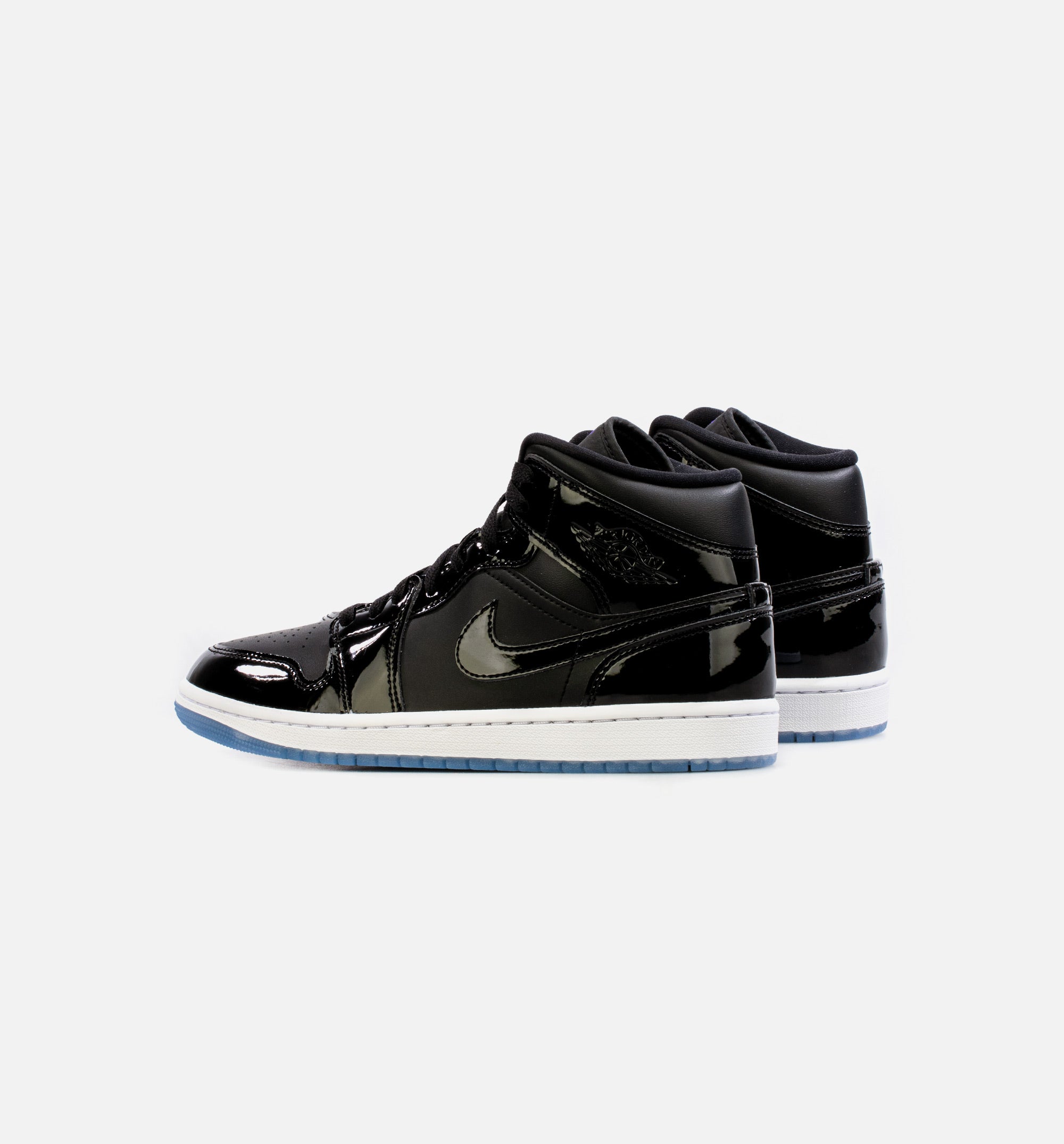 Air Jordan 1 Mid Space Jam Mens Lifestyle Shoe - Black