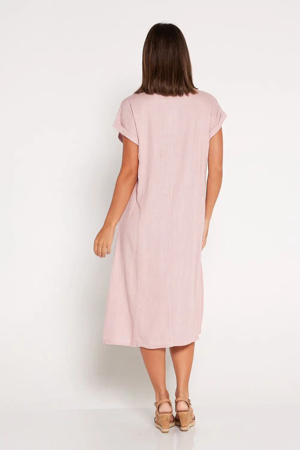 Monroe Dress - Dusty Pink