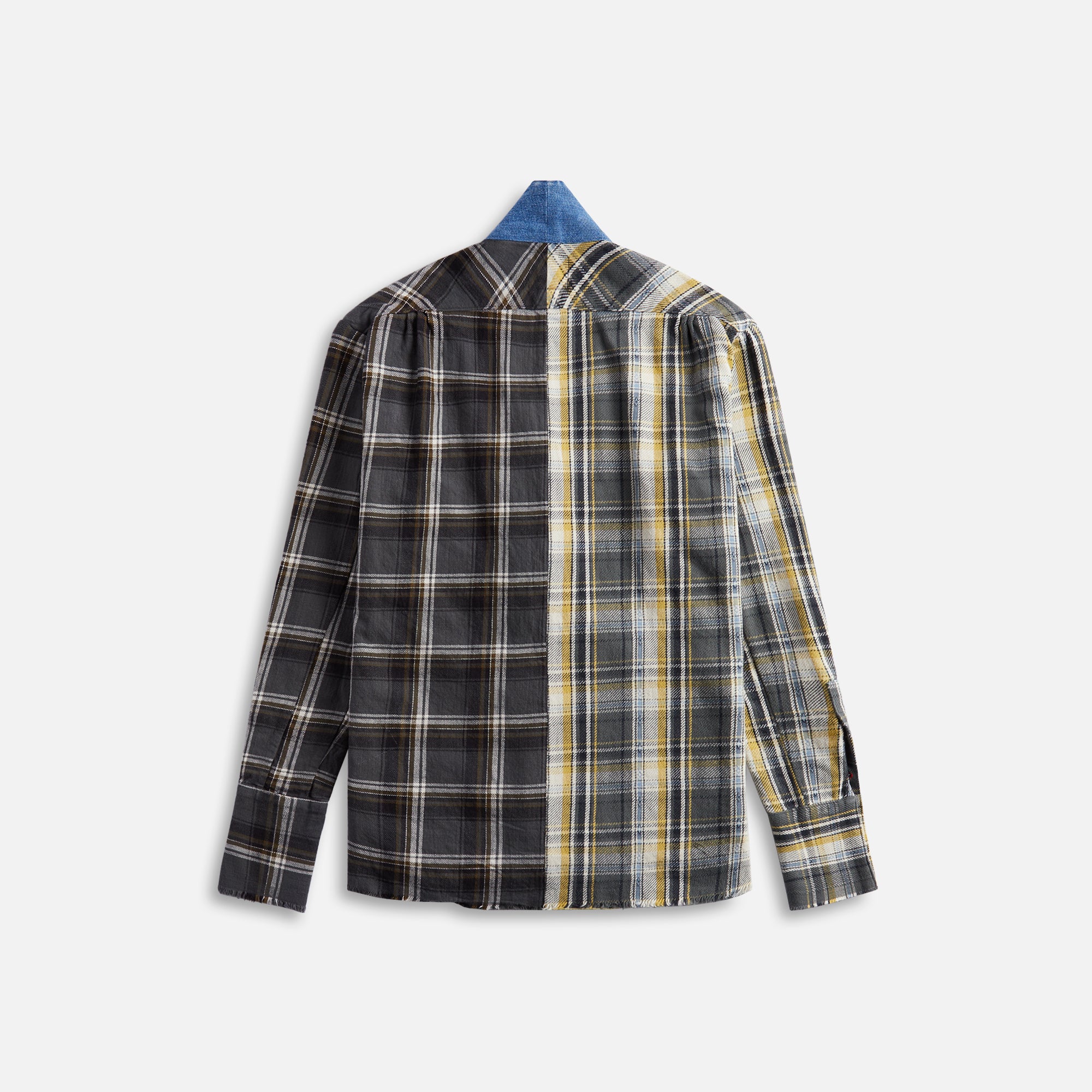 Greg Lauren GL1 with Pockets - Mixed Plaid Green