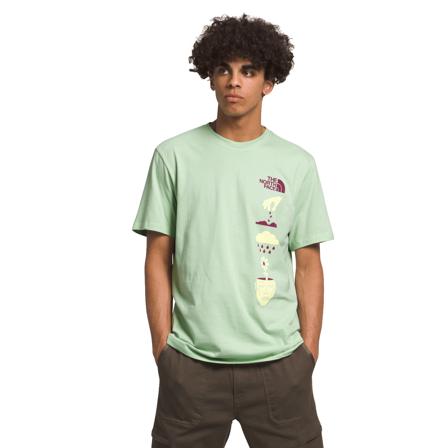 The North Face Brand Proud S/S Tee Misty Sage/Snow