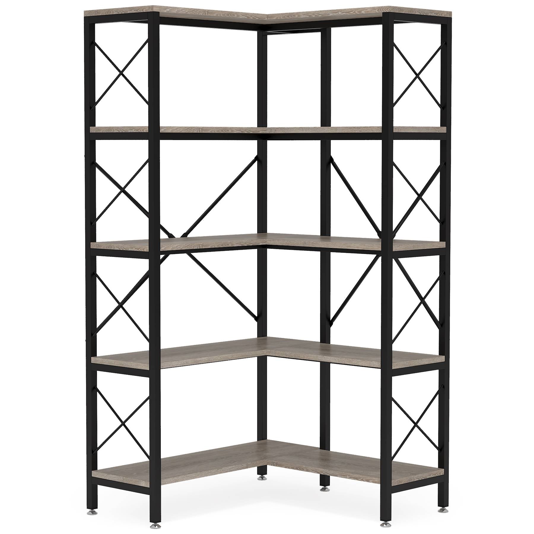 5-Shelf Corner Bookshelf, 65.7