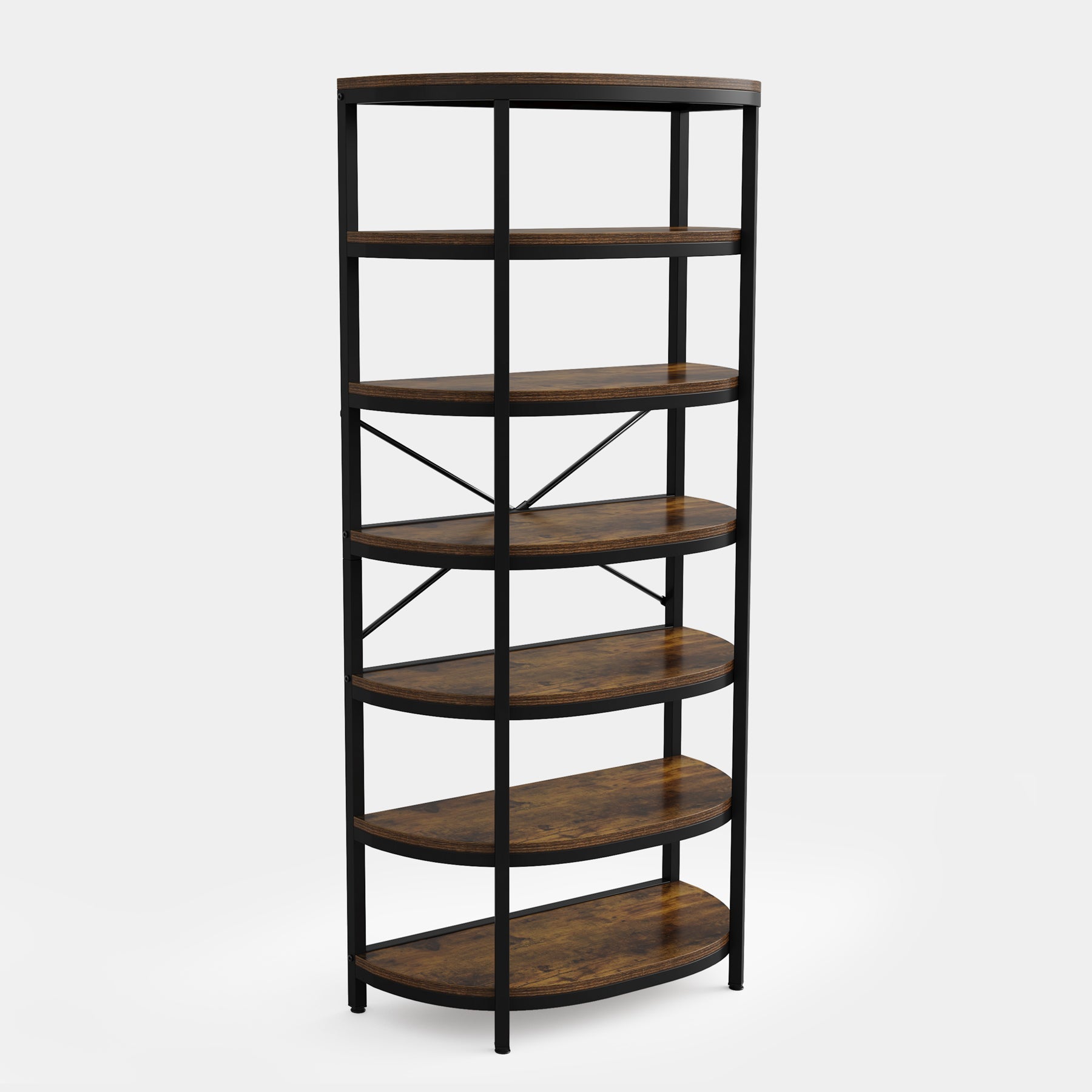 7-Tier Shoe Rack, Vertical Shoe Storage Organizer Freestanding Shoe Tower