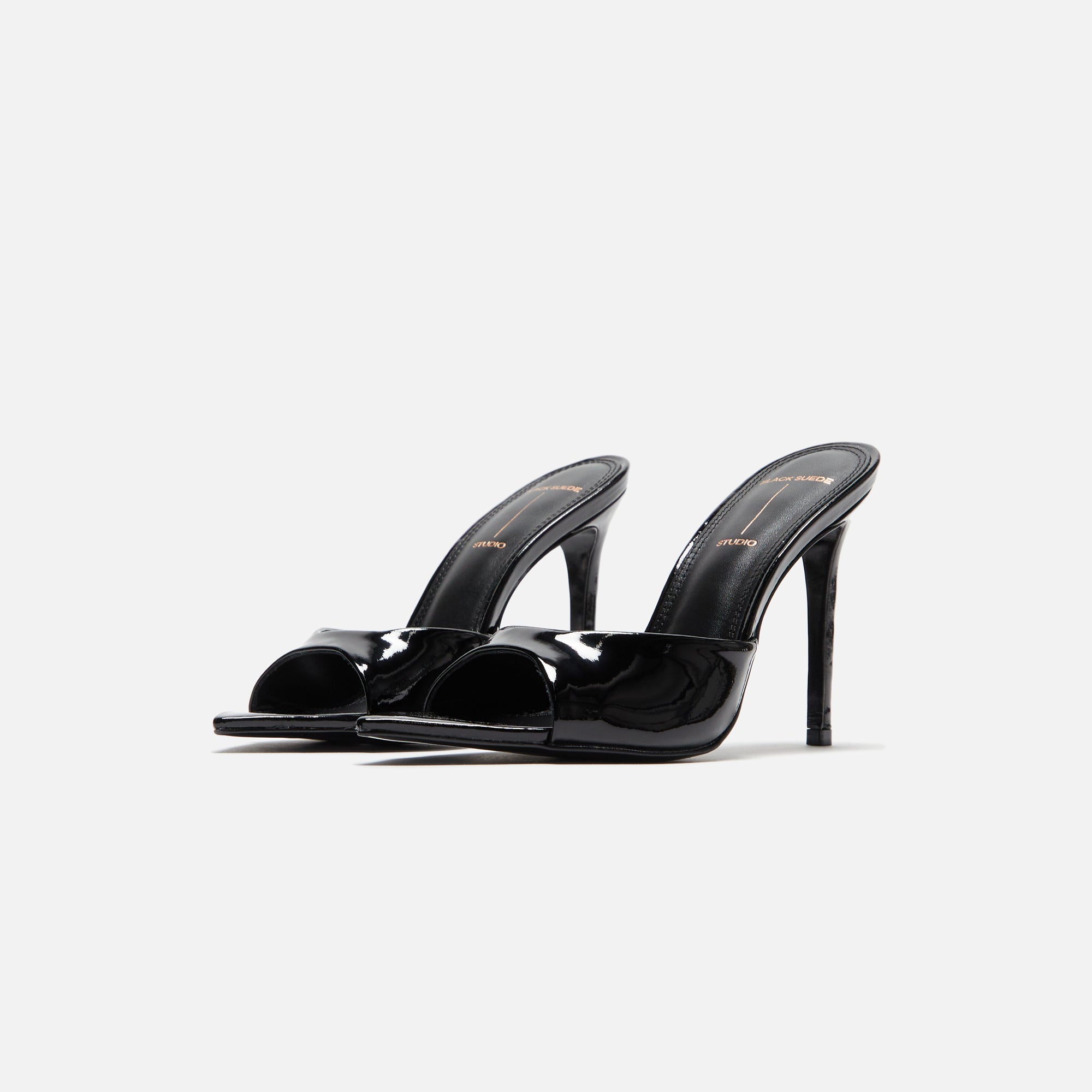 Black Suede Studio Brea - Black Patent