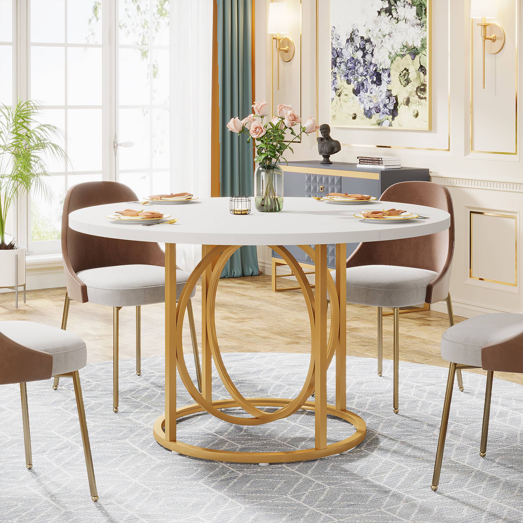 Round Dining Table, 47