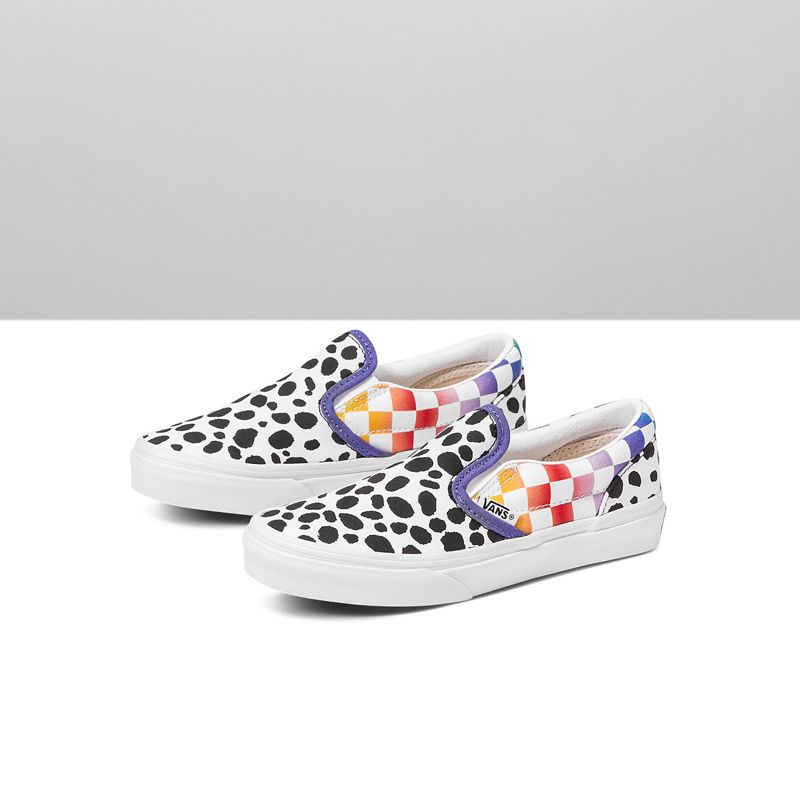 Customs Kids Rainbow Dalmatian Slip-On