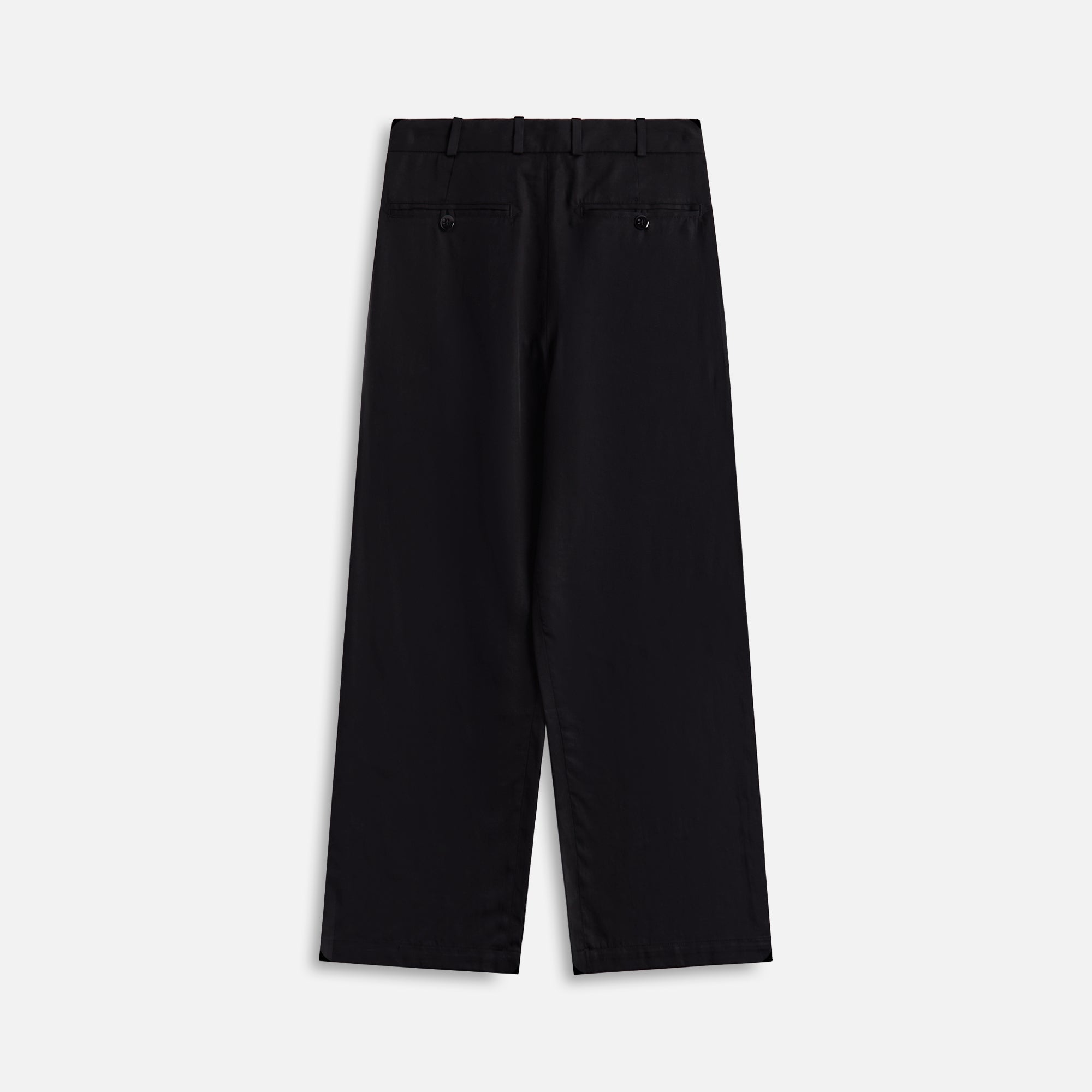 Monitaly Triple Tuck Wide Pants - Tencel Black